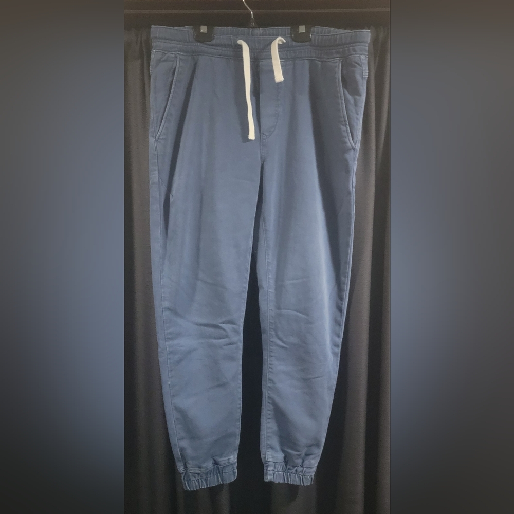 Zara Blue Joggers with White Accent
